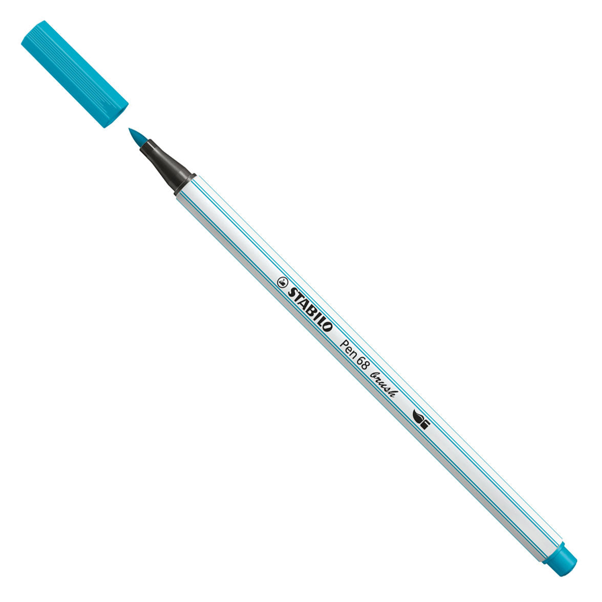 Stabilo pen 68 pinceau - feutre - bleu clair (31)