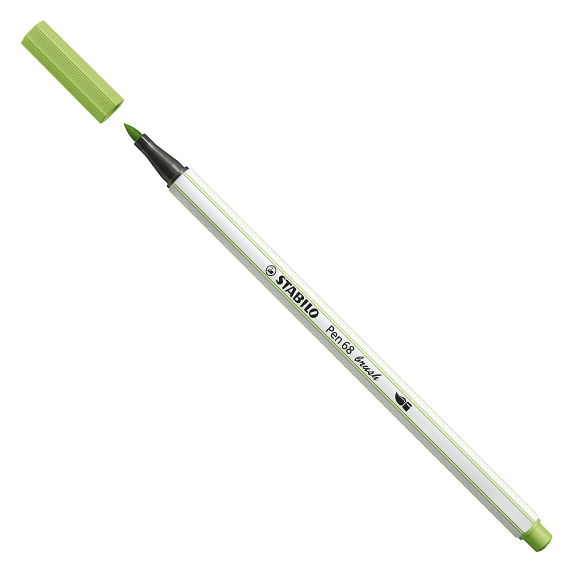 Stabilo pen 68 pinceau - feutre - pistache (34)