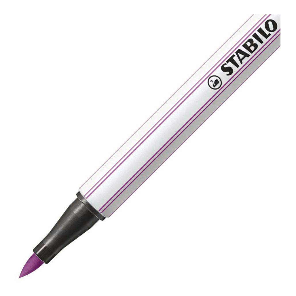 Stabilo pen 68 pinceau - feutre - violet prune (60)