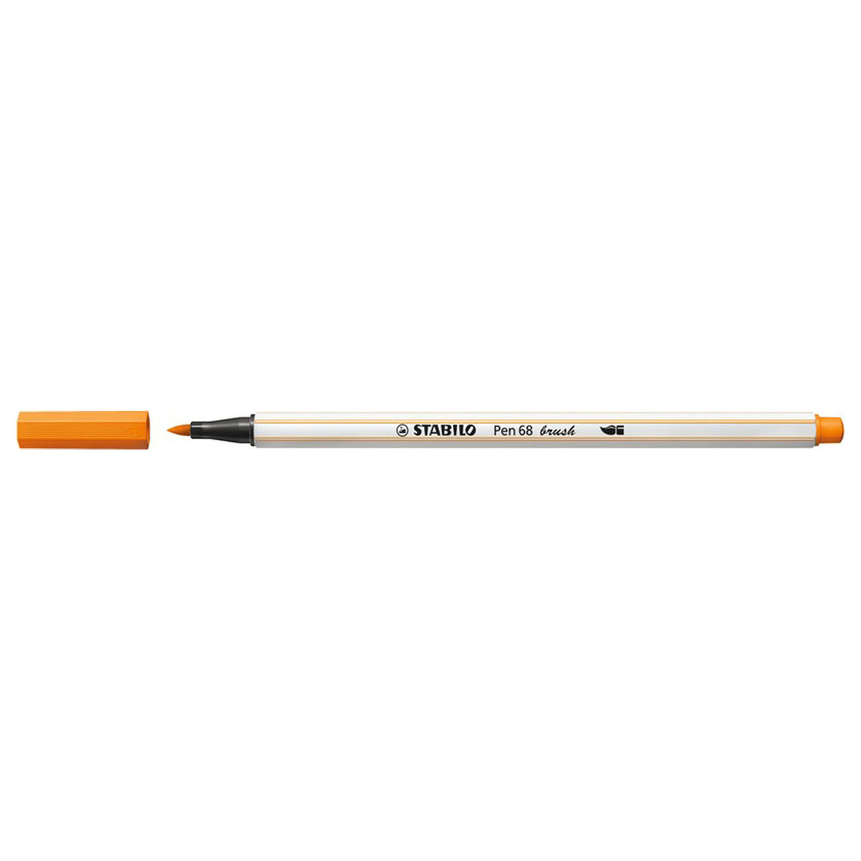 Stabilo pen 68 pinceau - feutre - orange (54)