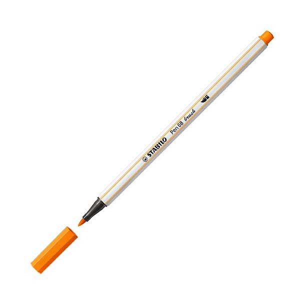 Stabilo pen 68 pinceau - feutre - orange (54)