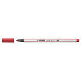 STABILO Pen 68 Brush 50 - Donkerrood