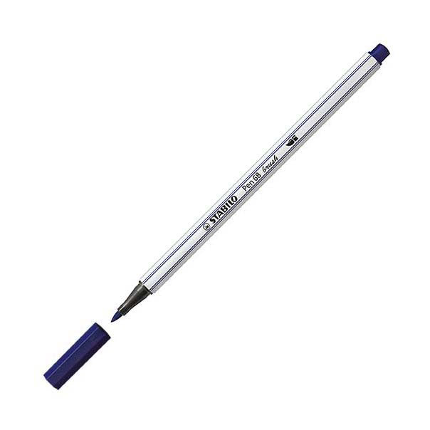 Stabilo pen 68 pinceau - feutre - bleu de prusse (22)