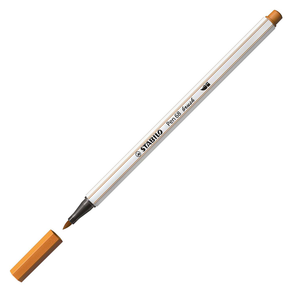 Stabilo pen 68 pinceau - feutre - ocre foncé (89)