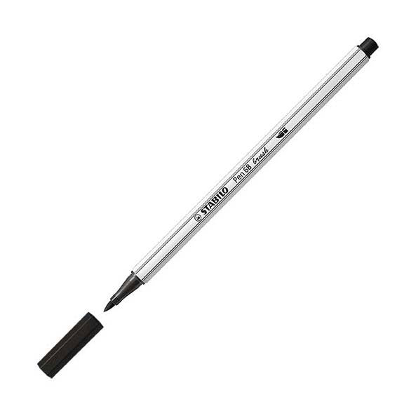 Stabilo pen 68 pinceau - feutre - noir (46)