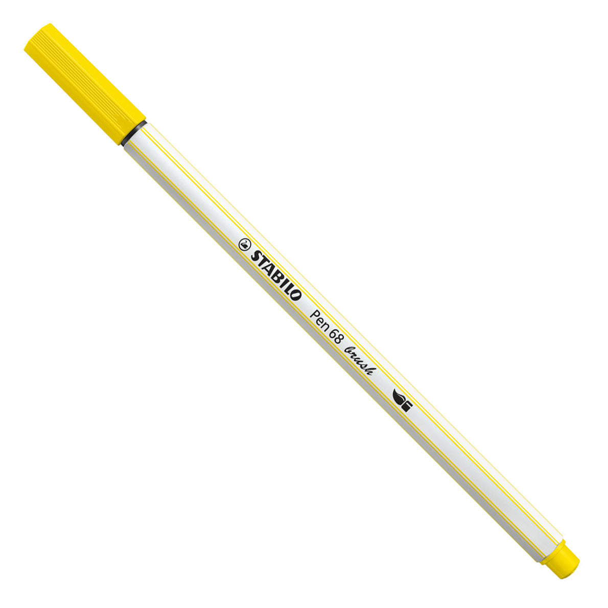 Stabilo pen 68 pinceau - feutre - jaune citron (24)