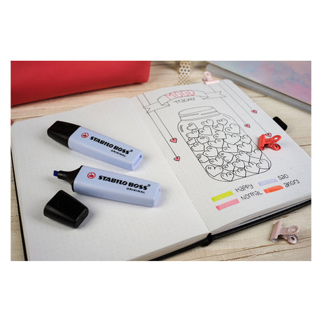Stabilo boss original pastel - surligneur - lot de 8 pièces