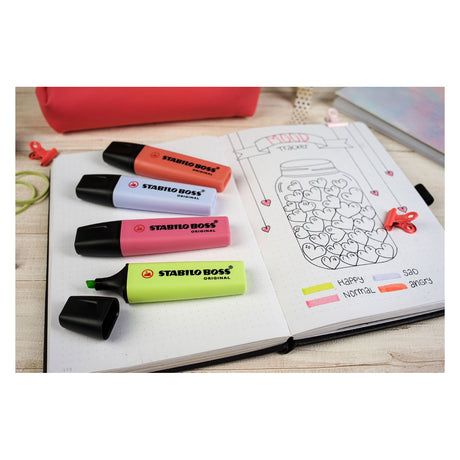 Stabilo boss original pastel - surligneur - lot de 8 pièces
