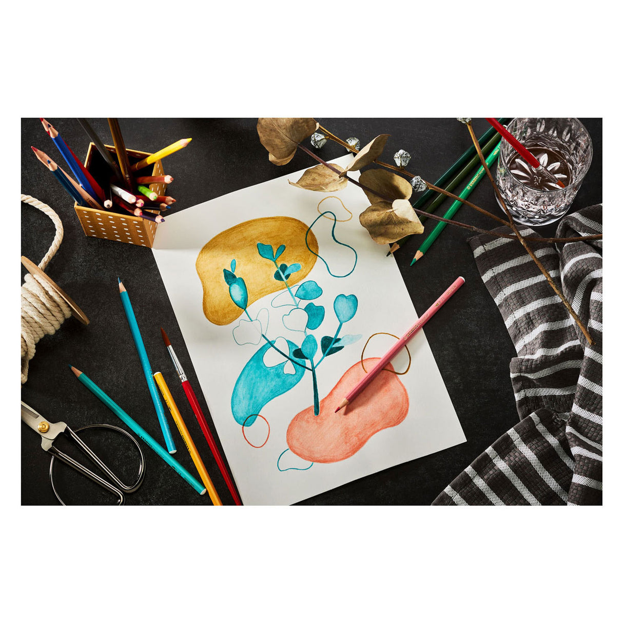 Trousse Abi stlo aquacolor de 12 pièces