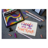 Stabilo pen 68 pinceau - feutre - arty - set de 18 pièces