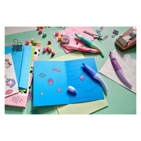 Stylo roller Stabilo easyoriginal droitier rose poudré