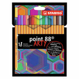 Stabilo point 88 - feutre fin - arty - set de 18 pièces