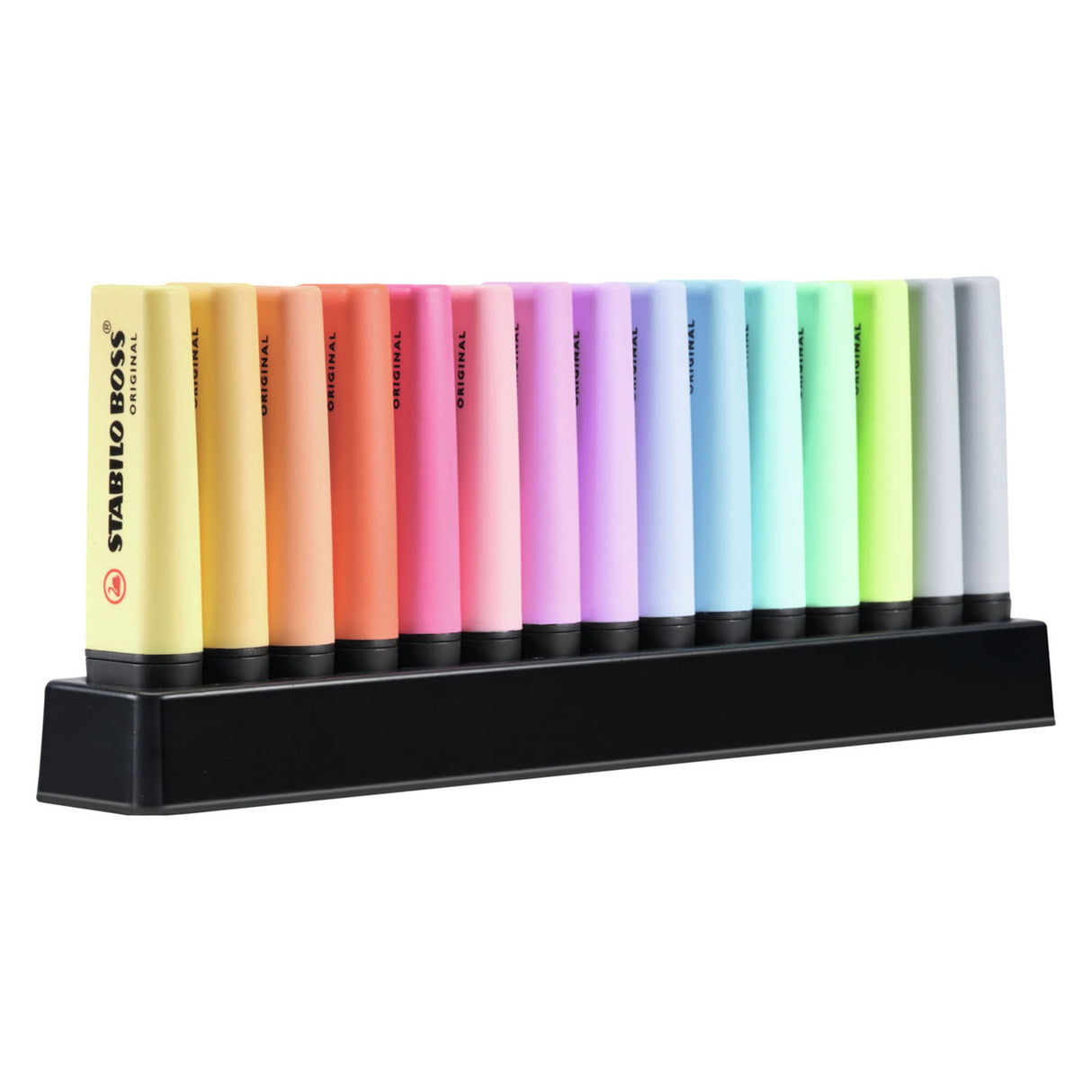 Surligneurs Stabilo Boss Original - pastel - 15 pièces - 14 couleurs