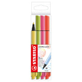 Stabilo pointmax pastel - feutre fin à pointe dure - lot de 4 pièces