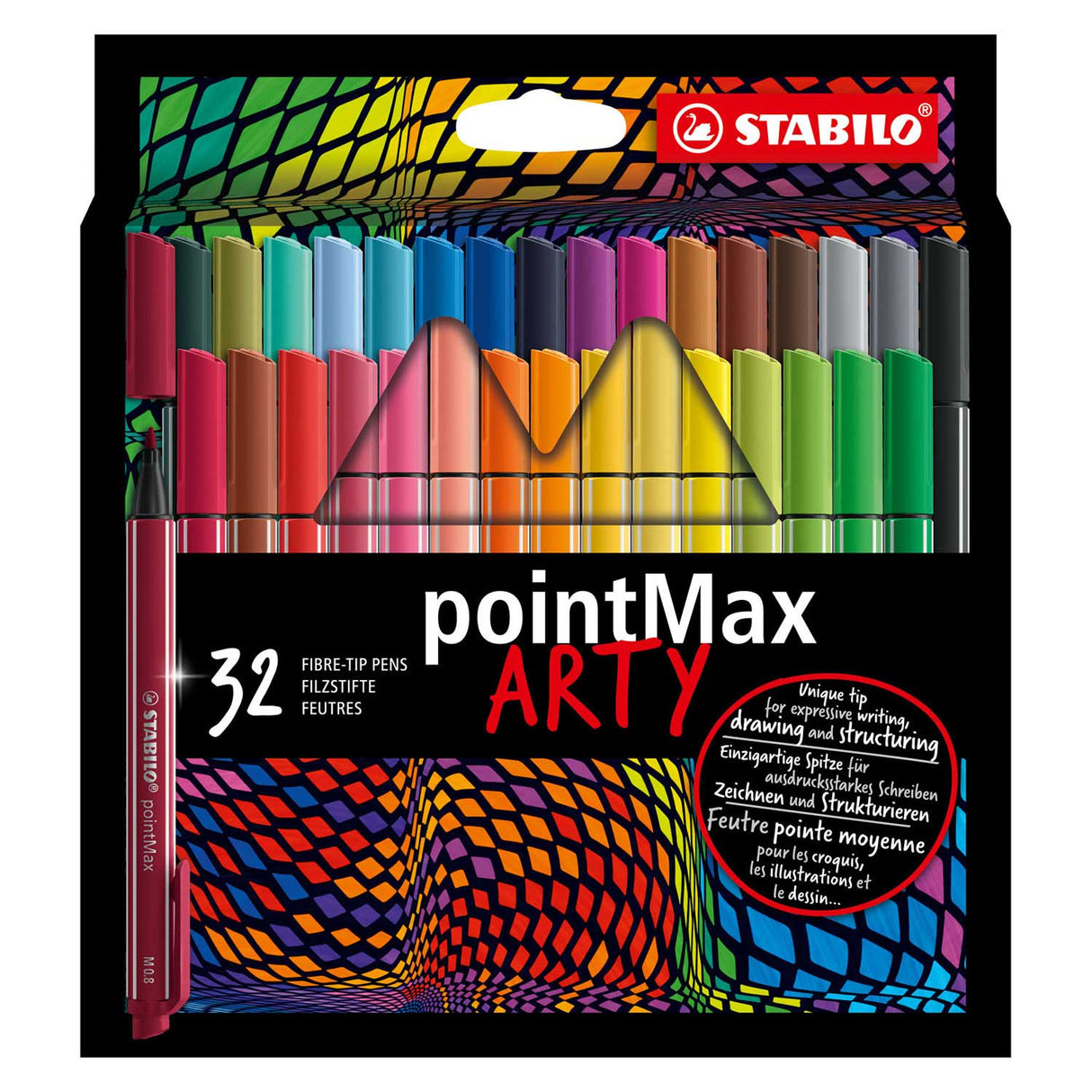 Stabilo PointMax Fineliners Arty Endui, 32st.