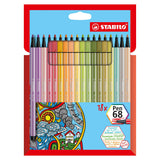 Stabilo Pen 68 Felt -tip Flowles 18st.