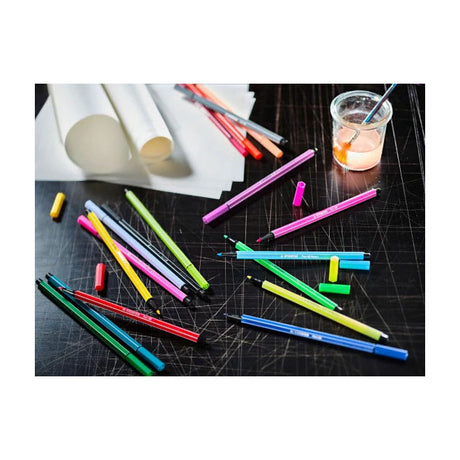 Stabilo Pen 68 - Felt -Tip Pen - Arty - Ensemble avec 65 pièces
