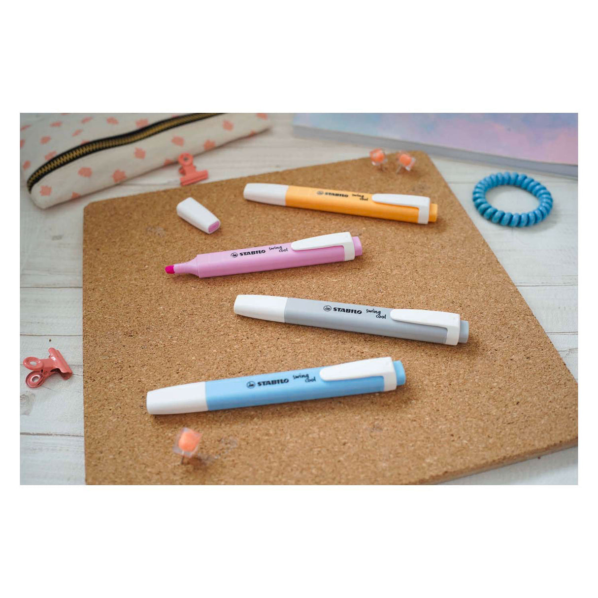 Stabilo swing cool - surligneur - lot de 4 pièces