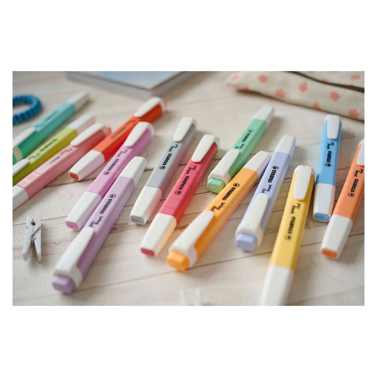 Stabilo swing cool pastel - surligneur - lot de 8 pièces