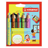 Duo Stabilo Woody 3in1 avec un crayon Sharper, 6dlg.