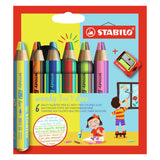 STABILO WOODY 3IN1 Duo con un lápiz Sharper, 7dlg.