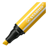 Stillo Pen 68 MAX FELT -TIP PEN avec un point de ciseau épais jaune