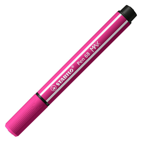 Stabilo pen 68 max - feutre à pointe biseautée épaisse - rose