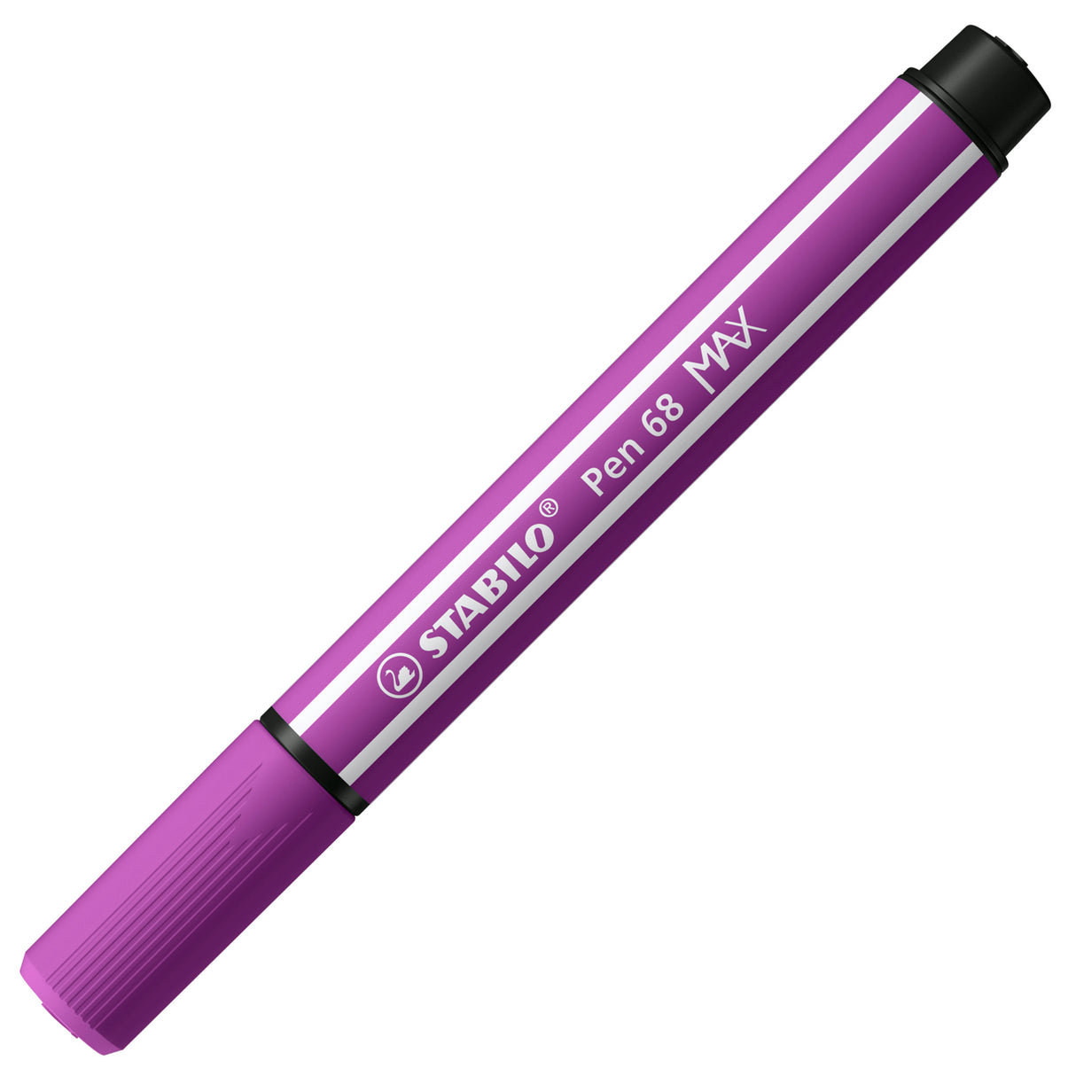 Stabilo pen 68 max - feutre à pointe biseautée épaisse - lilas
