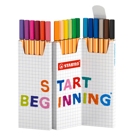 Feutres fins Stabilo point 88 zigzag - 18 pcs.