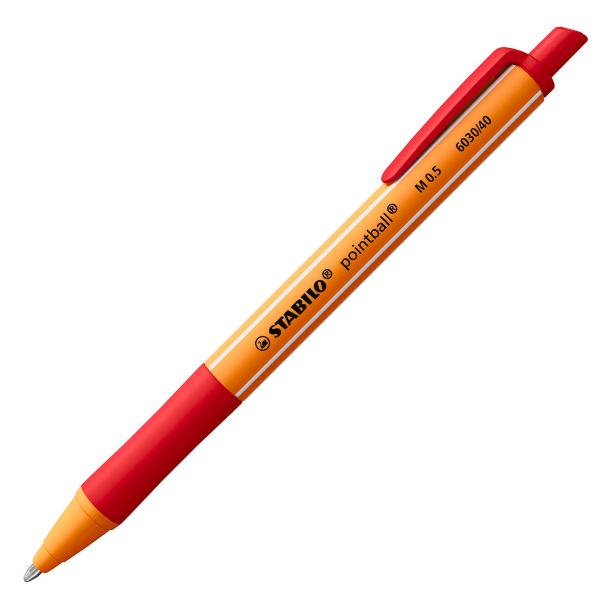 Stylos à bille Stabilo pointball bleu noir rouge - 3 pcs.