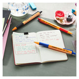 Stylos à bille Stabilo pointball bleu noir rouge - 3 pcs.
