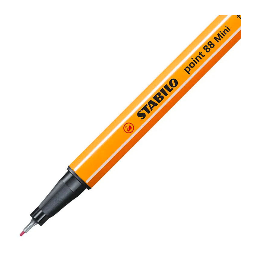 Stabilo point 88 mini - feutre fin premium - vibes animales - étui de 8 couleurs + autocollant