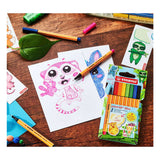 Stabilo point 88 mini - feutre fin premium - vibes animales - étui de 8 couleurs + autocollant