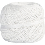 Fil de coton mercerisé Creativ company, blanc, 20 gr 1 pelote
