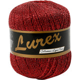 Creativ Company Lurex Glitter Yarn Red, 160m