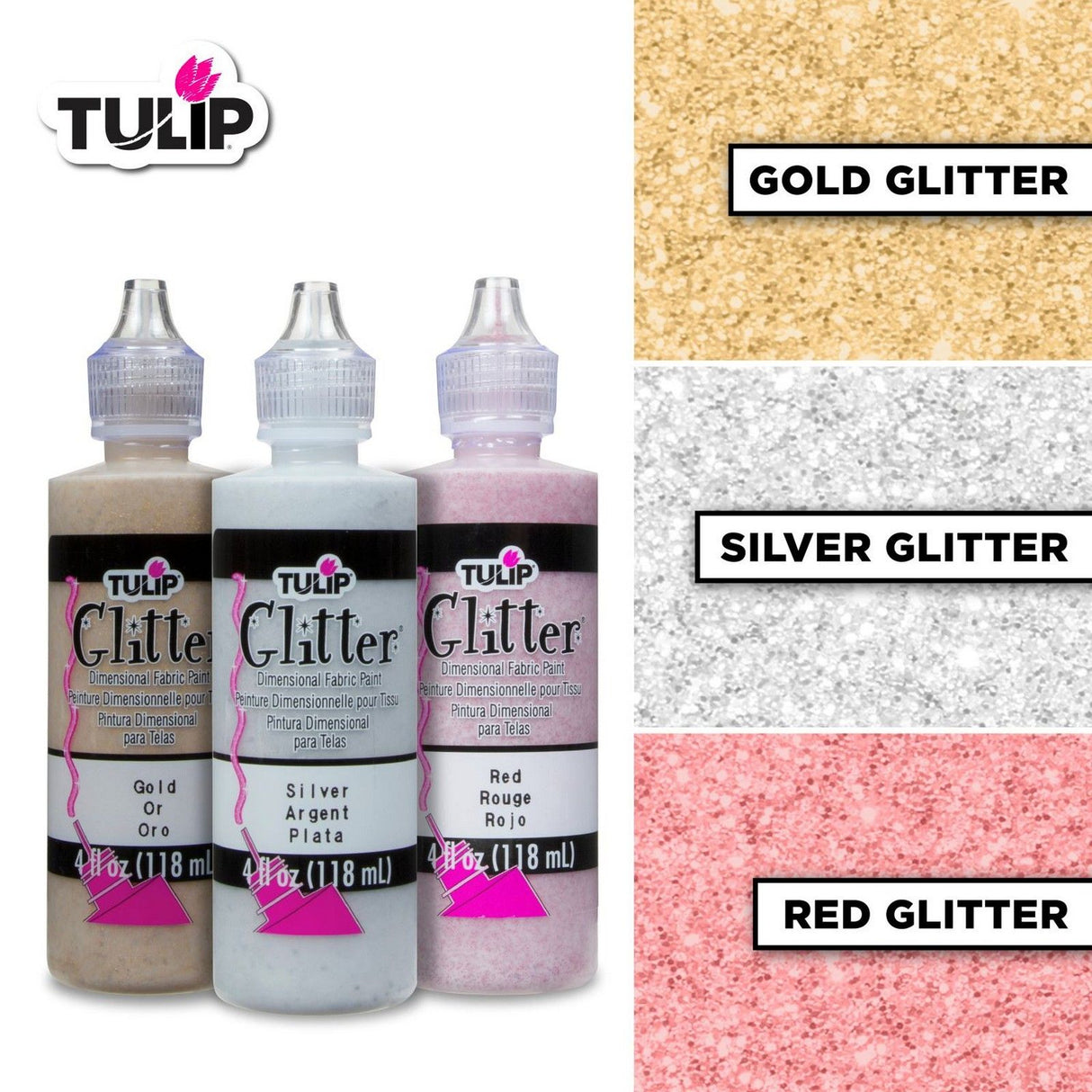 Tulipe • kit de peinture dimensionnelle multi festive 118ml