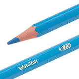 Bic crayons de couleur ecolutions évolution résine synthétique recyclée assorti 12 pièces
