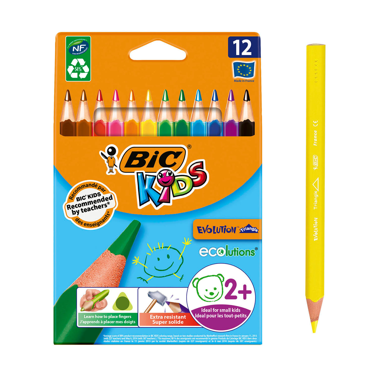 Bic Kids Ecolutions Evolution Triangle, 12 ..