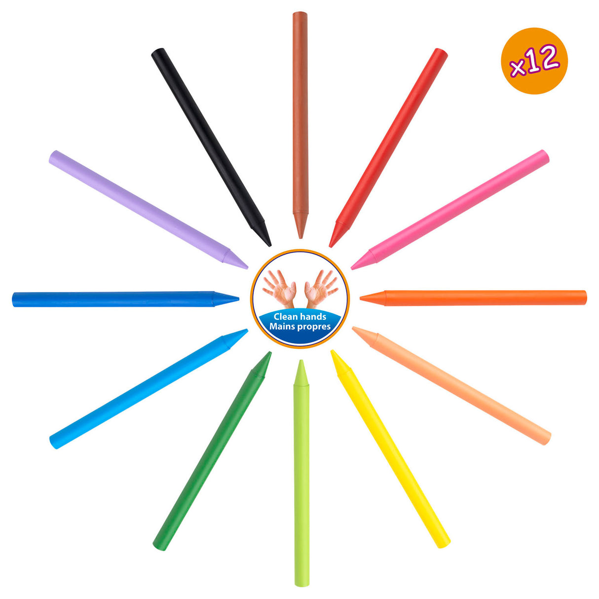 BIC Kids Plastidecor Color Chalk, 12.