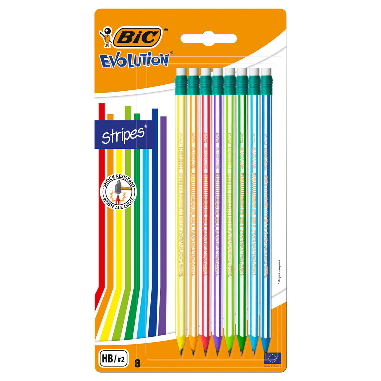 Bic Evolution Pencils With Gum, 8st.