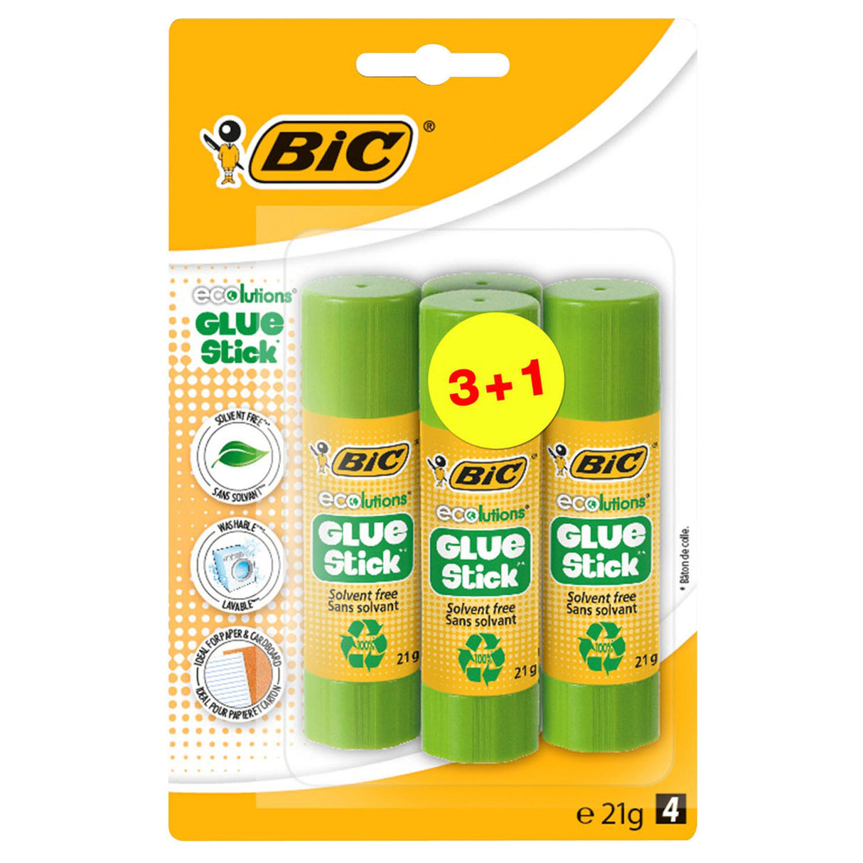 BIC Eco Lim Sticks, 4t.