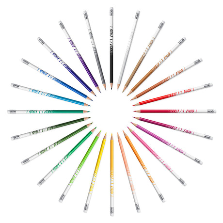 Bic kids illusion - crayons de couleur - enfants et adultes - différentes couleurs - crayon - 24 pièces