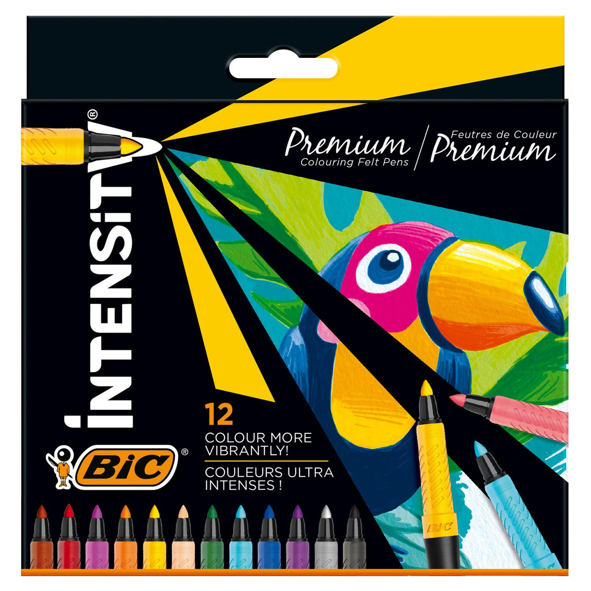 Bic intensitet filt -tip pens luxe box, 12.