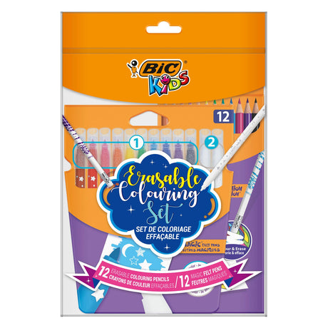Marqueurs magiques et crayons de couleur Bic kids, 24 pcs.
