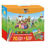Étui à colorier Bic Kids Super Mario, 70 pièces.