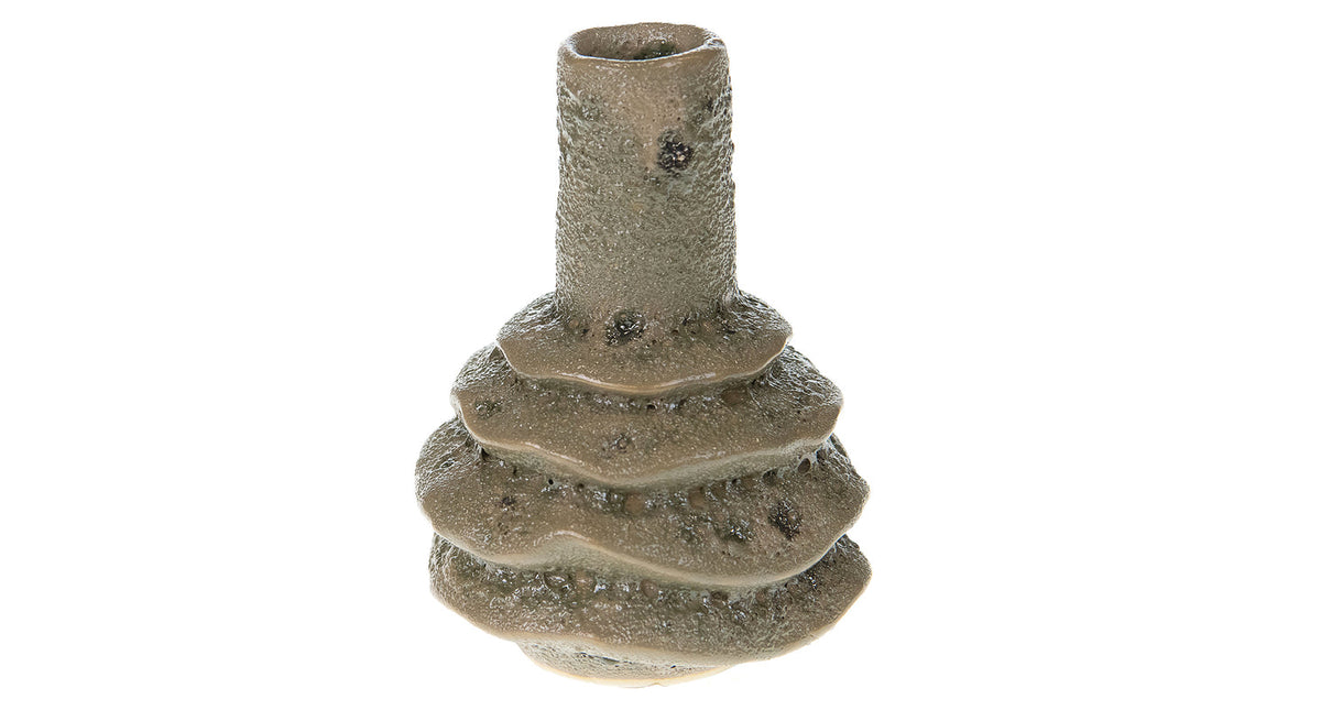 Vase ceramic ø13.5x17cm ocher