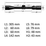 Lunette de visée Vortex Diamondback 4-12x40, réticule bdc à maintien mort (moa)