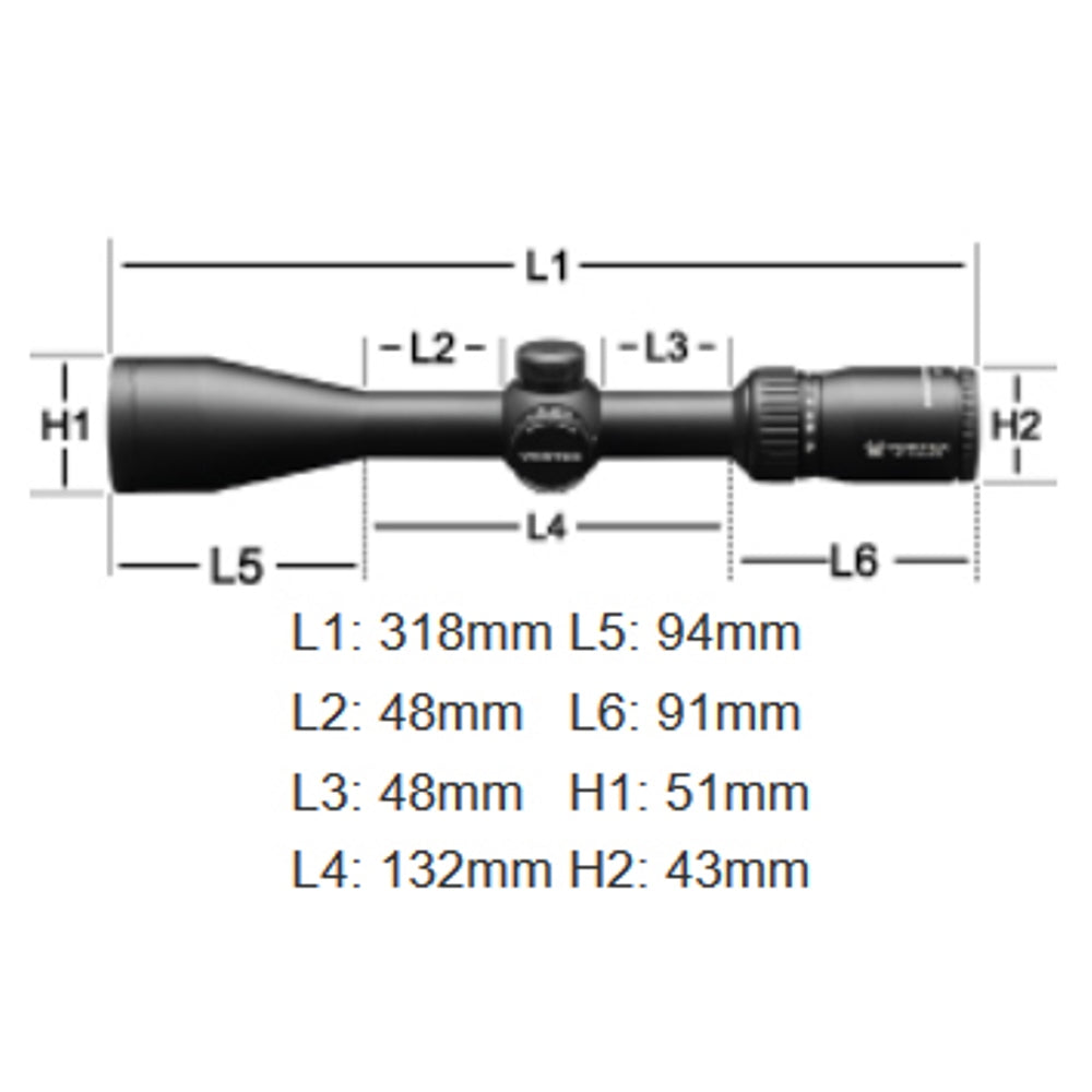 Lunette de visée tactique Vortex Diamondback 4-12x40