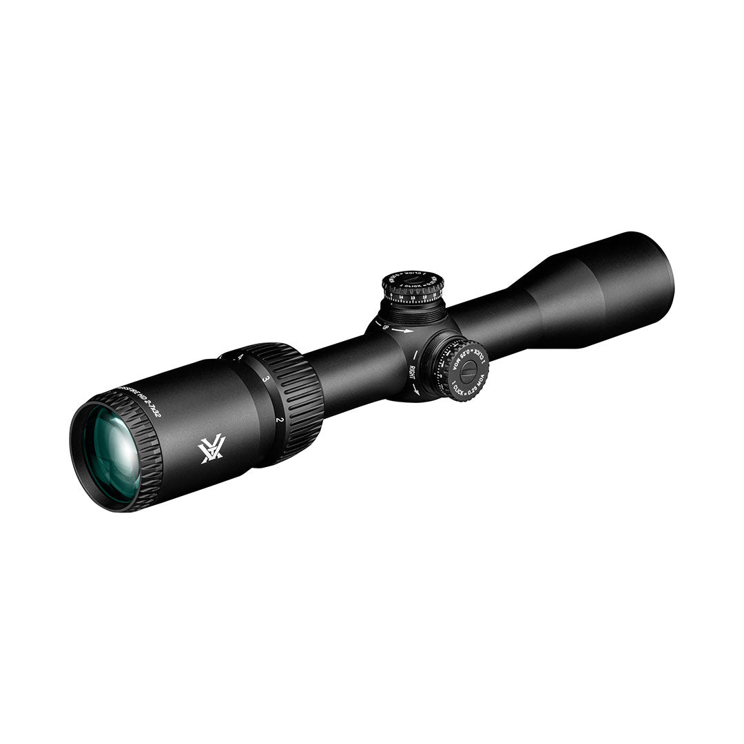 Lunette de visée Vortex crossfire hd 2-7x32 à percussion annulaire, réticule v-plex (moa)