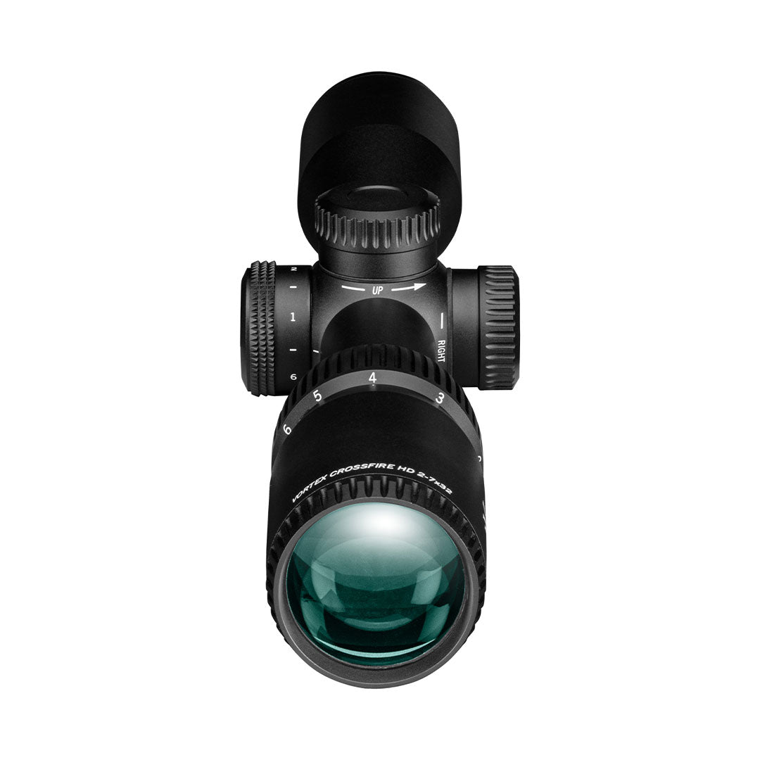 Lunette de visée Vortex Crossfire HD 2-7x32, réticule éclairé 2A BDC (MOA)